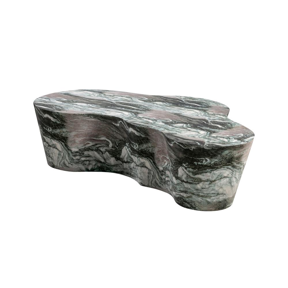 Slab Grey/Blush Faux Marble Coffee Table. Picture 2