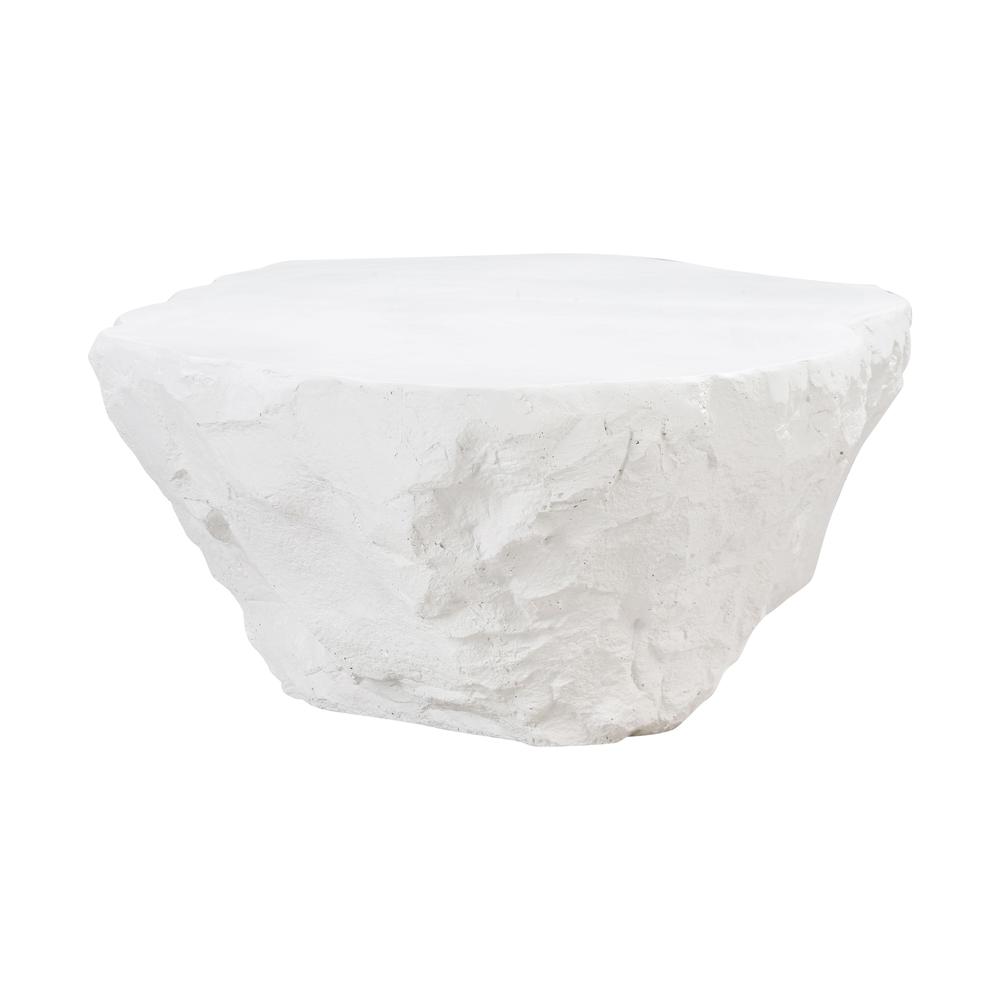 Crag White Concrete Coffee Table. Picture 3