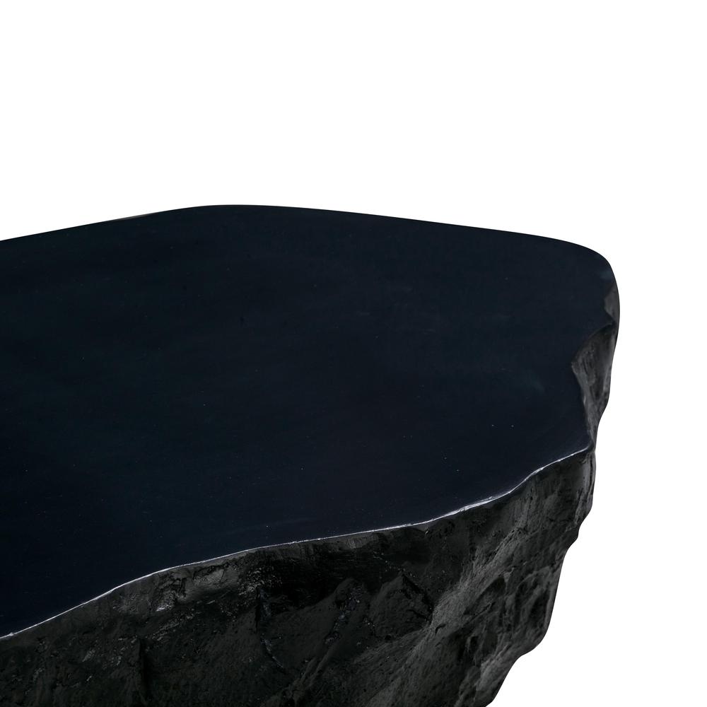 Crag Black Concrete Coffee Table. Picture 4