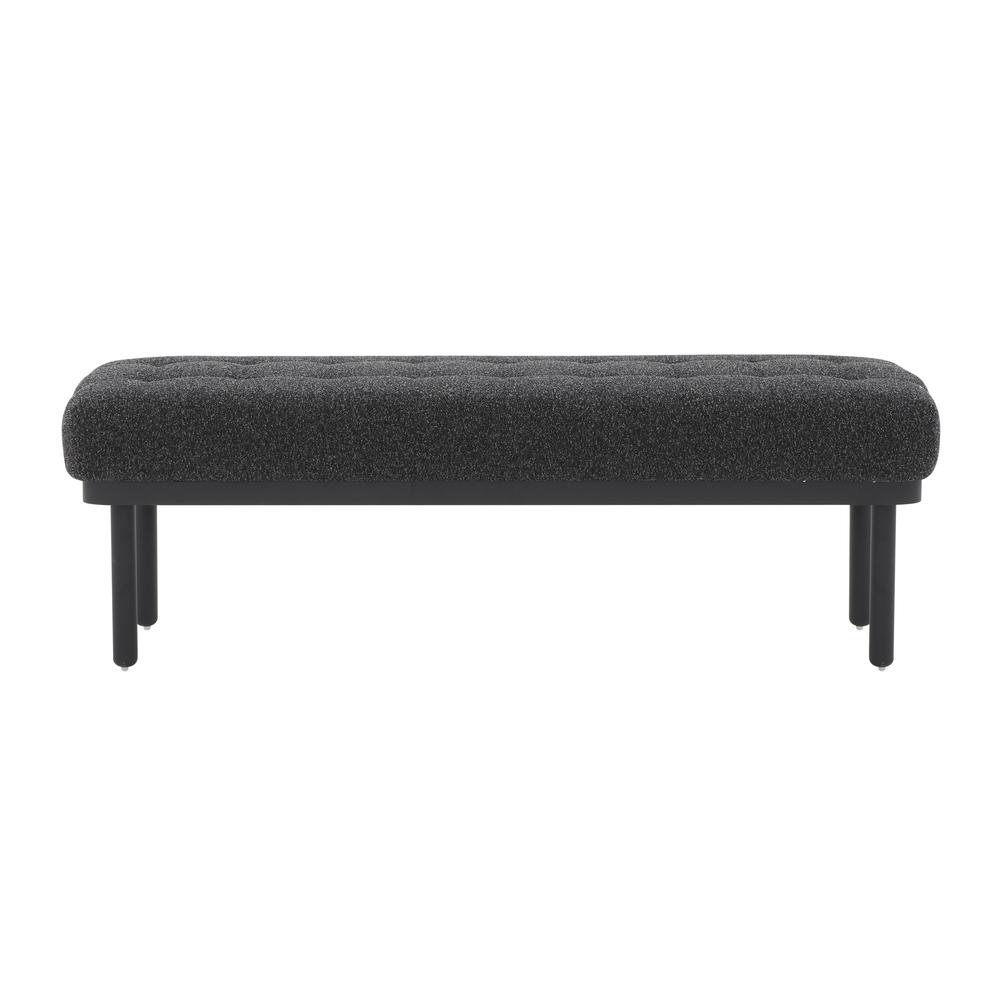 Olivia Black Boucle Bench. Picture 2