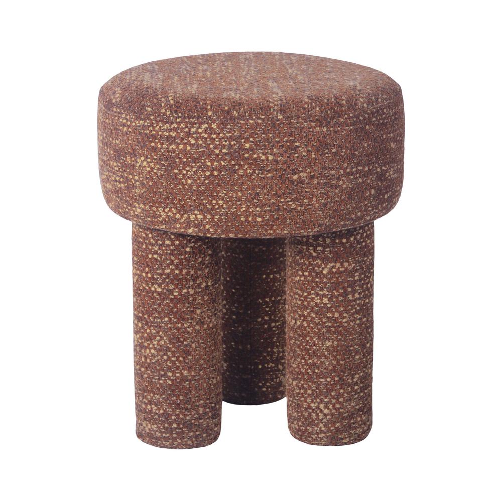 Claire Sedona Brown Knubby Stool. Picture 1