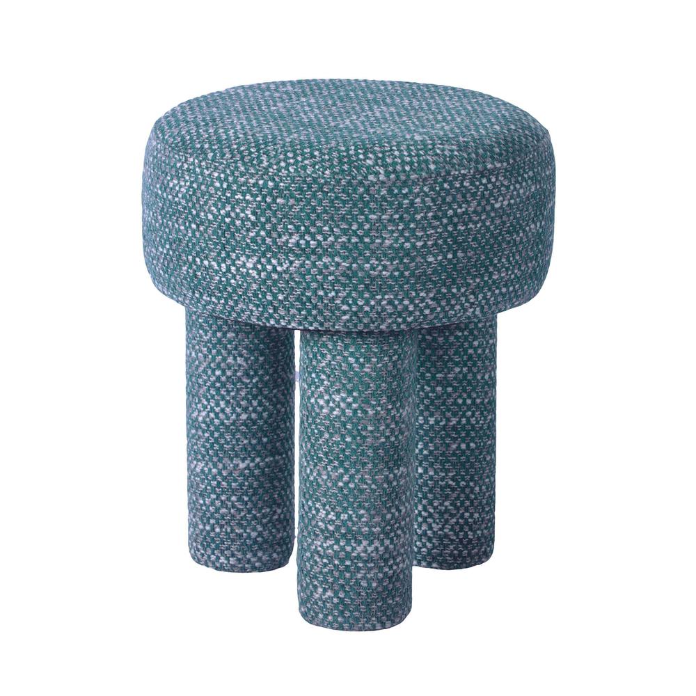 Claire Teal Knubby Stool. Picture 1