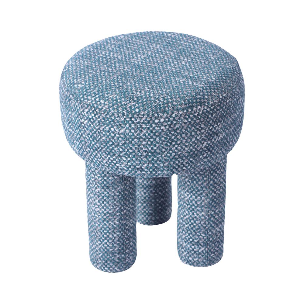 Claire Teal Knubby Stool. Picture 2