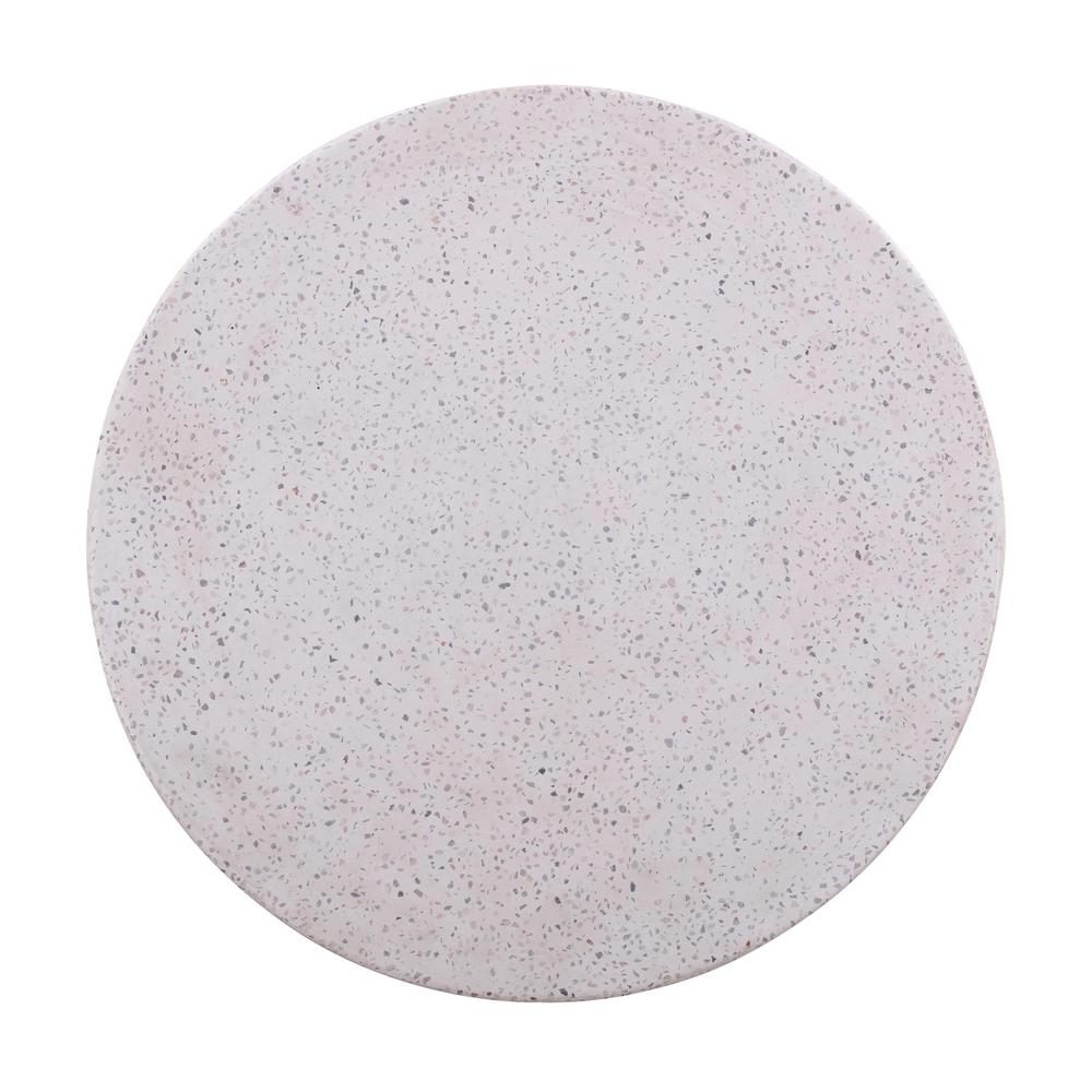 Terrazzo Light Speckled Side Table. Picture 7