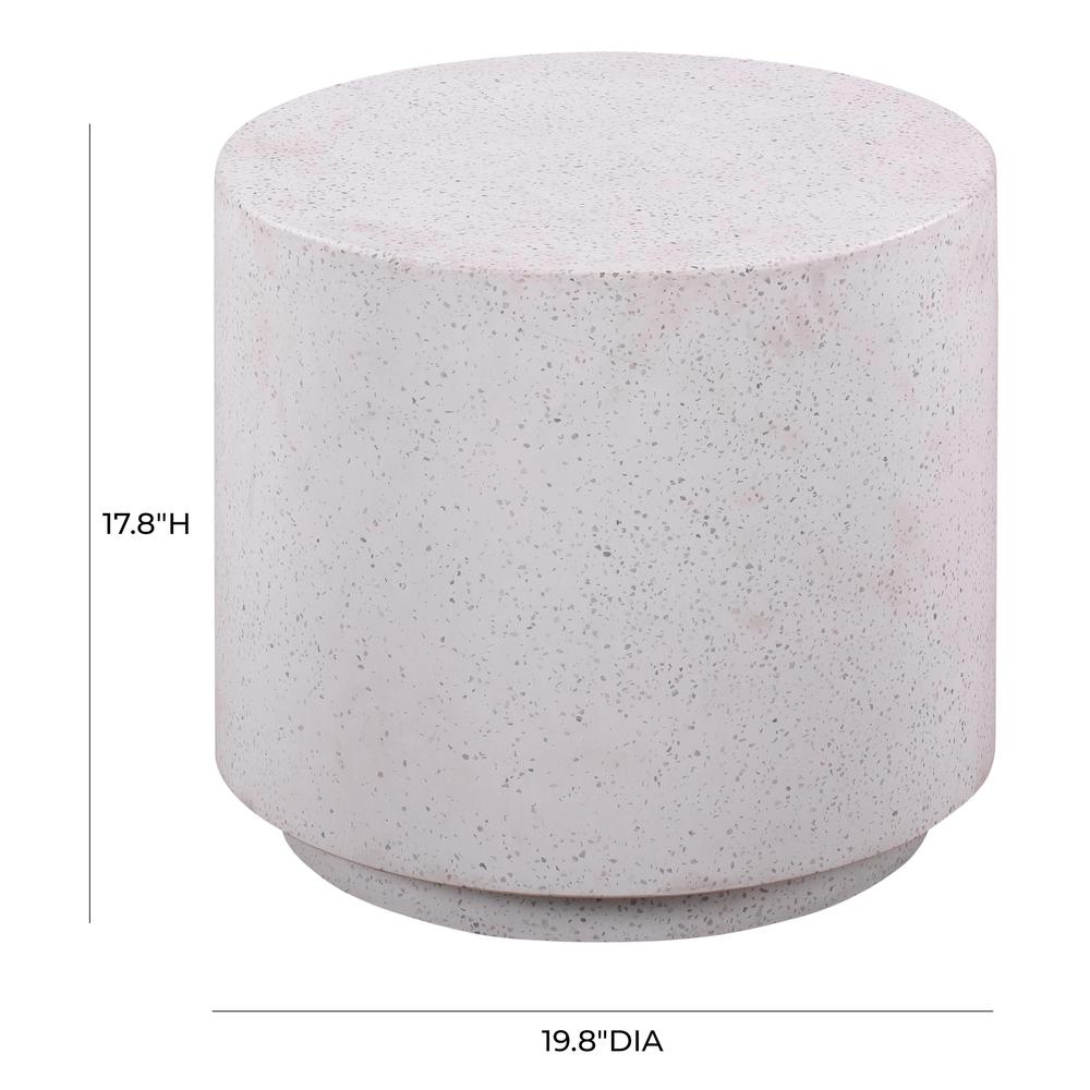 Terrazzo Light Speckled Side Table. Picture 3