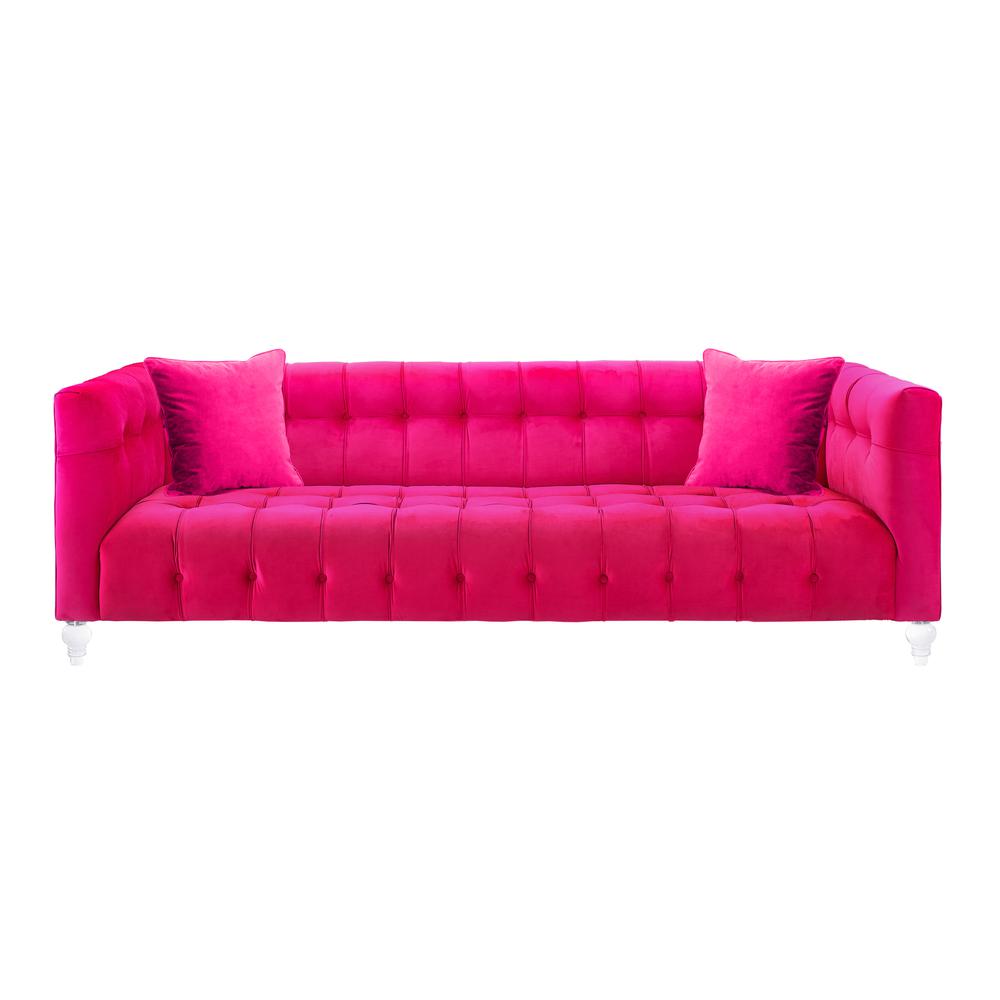 Luxe Pink Velvet Sofa, Belen Kox. Picture 1