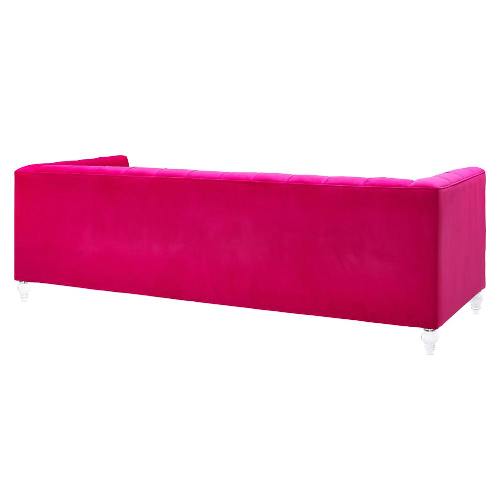 Bea Pink Velvet Sofa. Picture 3