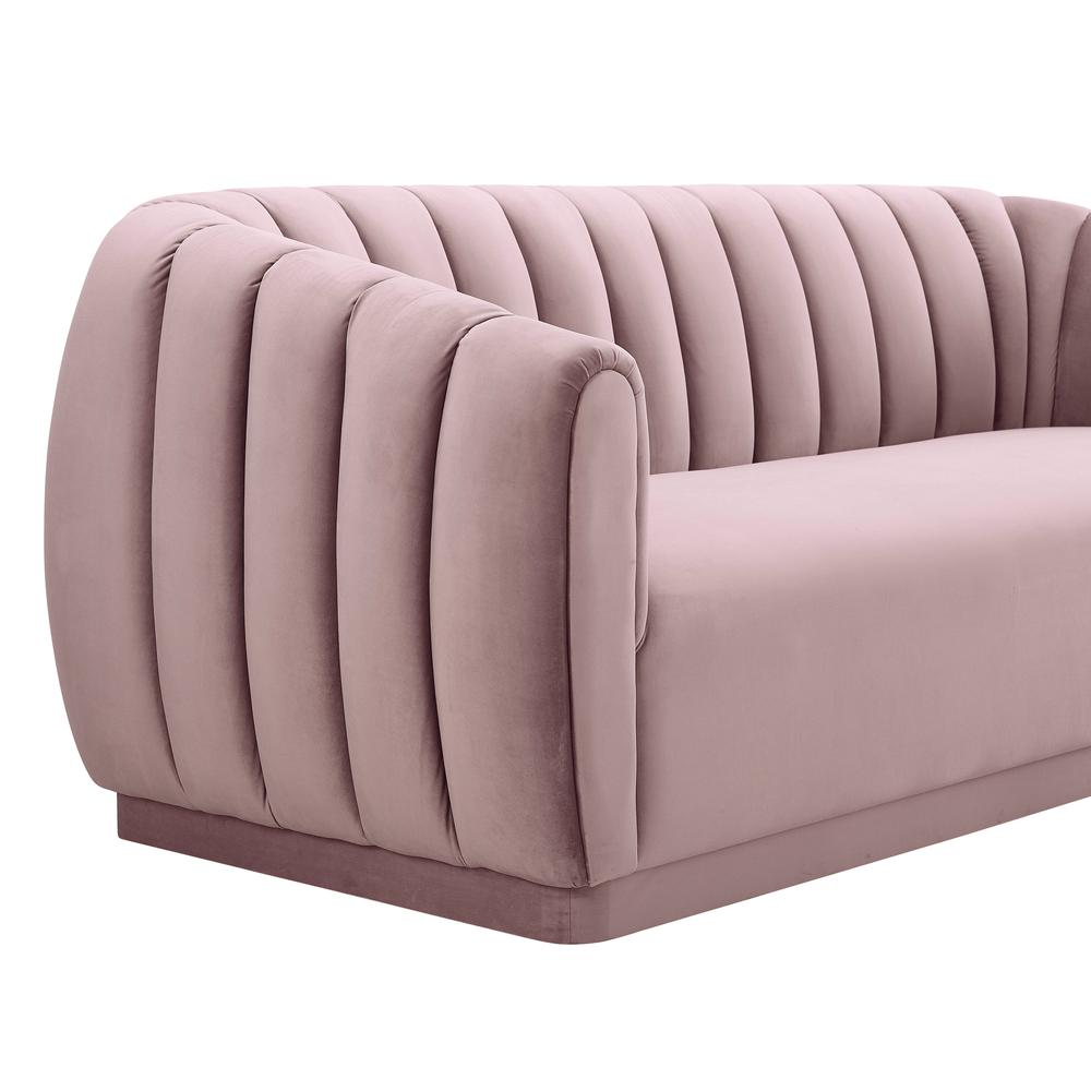 Arno Mauve Velvet Sofa. Picture 4