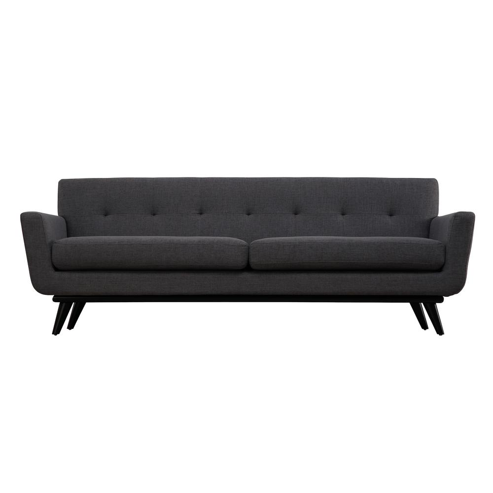 James Grey Linen Sofa. Picture 1