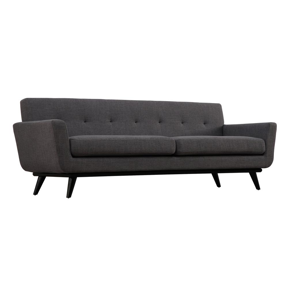 James Grey Linen Sofa. Picture 2