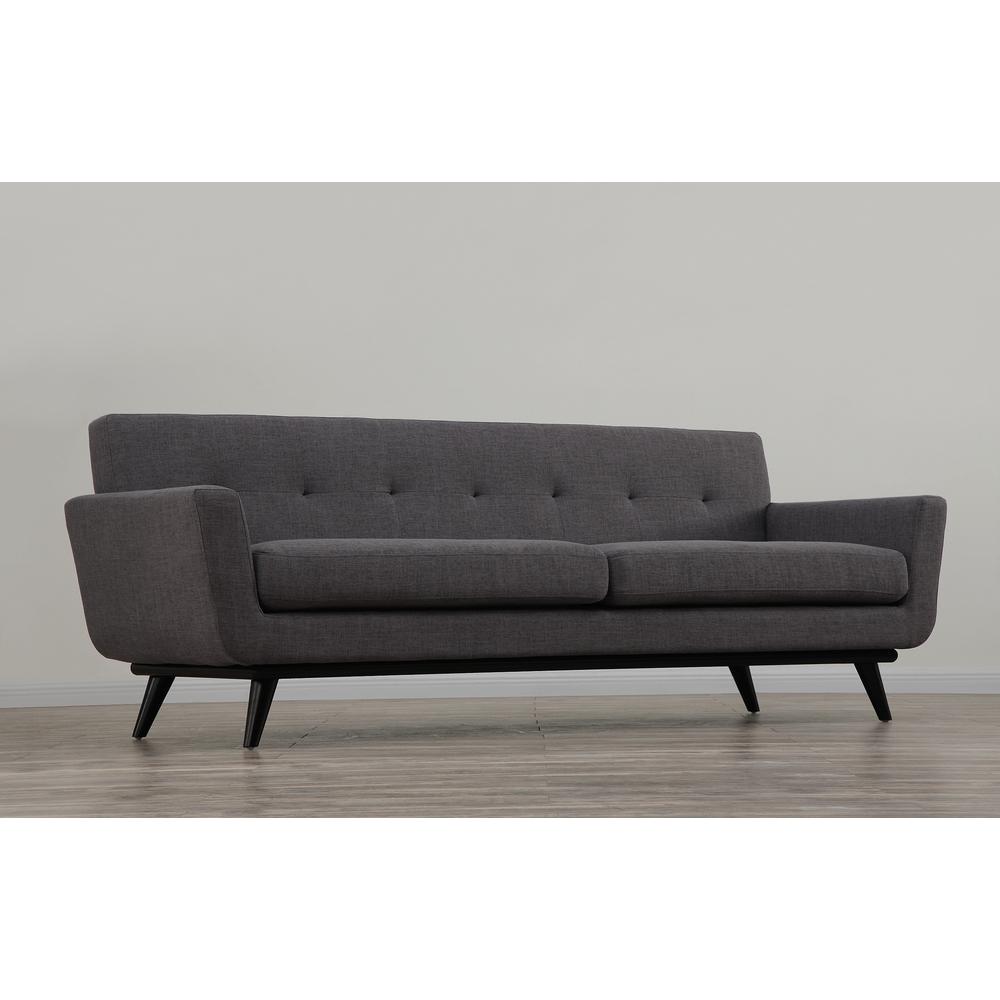 James Grey Linen Sofa. Picture 6