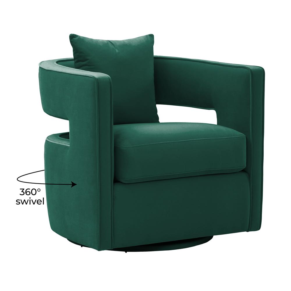 Kennedy Forest Green Swivel Chair. Picture 7