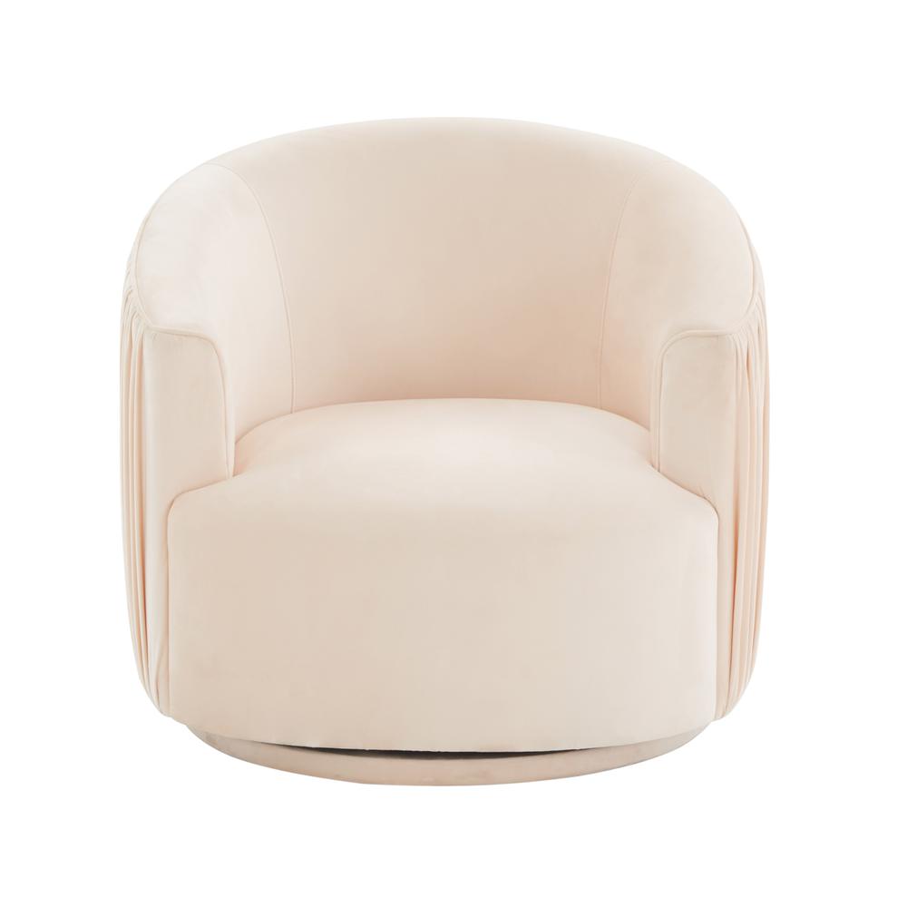 The Chic Pleated Velvet Swivel Accent Chair, Belen Kox. Picture 2