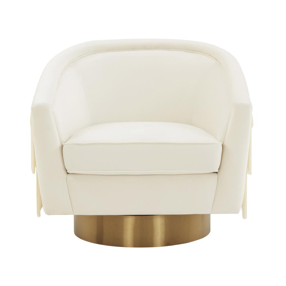 Elegant Velvet Swivel Chair with Gold Base, Belen Kox. Picture 2