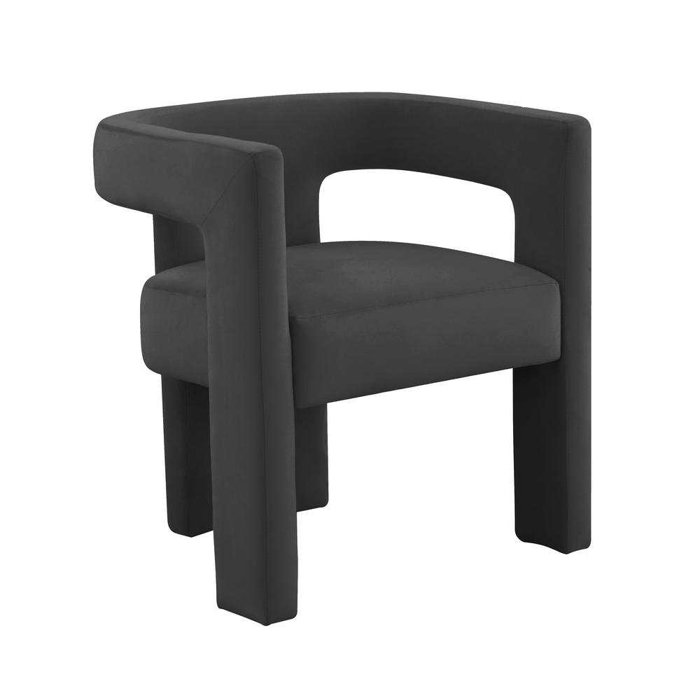 Sloane Black Velvet Chair. Picture 1