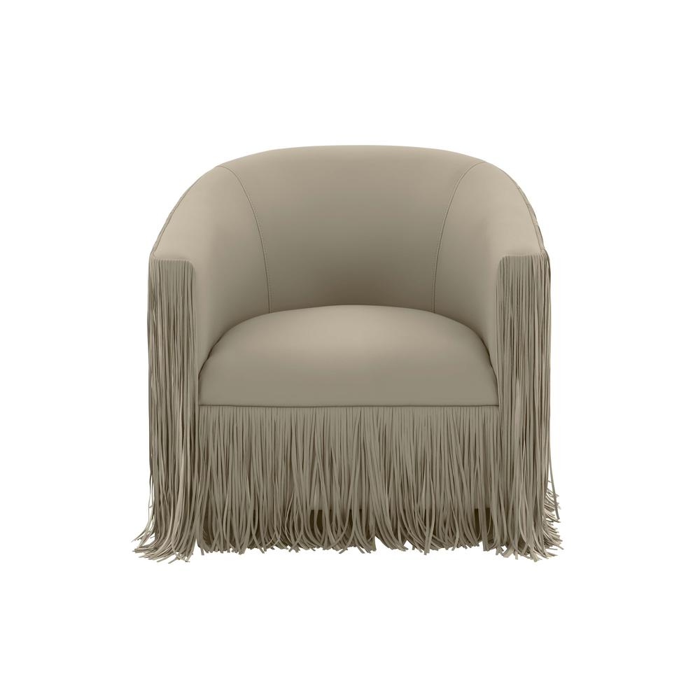 Luxe Swivel Shag Accent Chair, Belen Kox. Picture 2