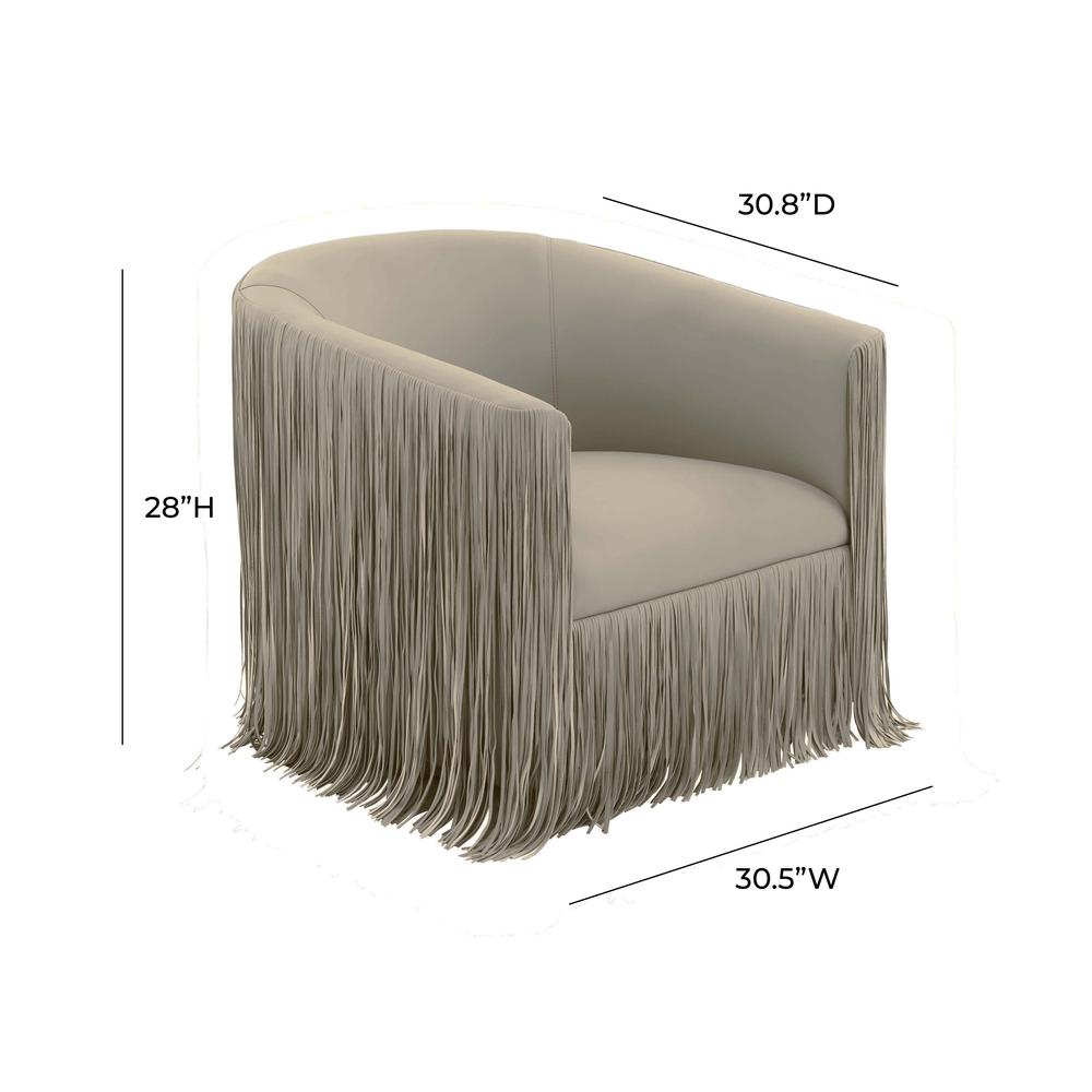 Luxe Swivel Shag Accent Chair, Belen Kox. Picture 3