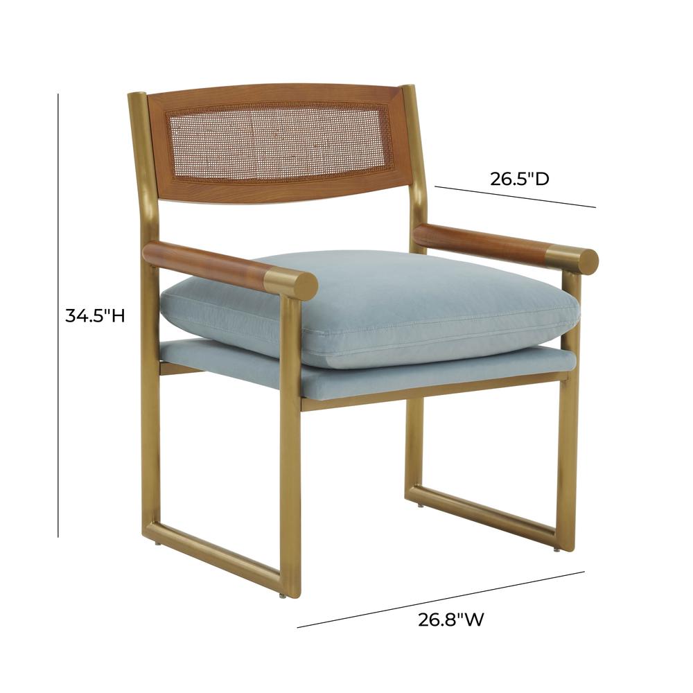 Azure Rattan Velvet Chair, Belen Kox. Picture 3