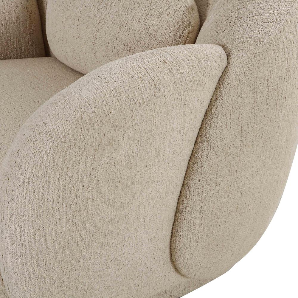 Misty Cream Boucle Accent Chair. Picture 4