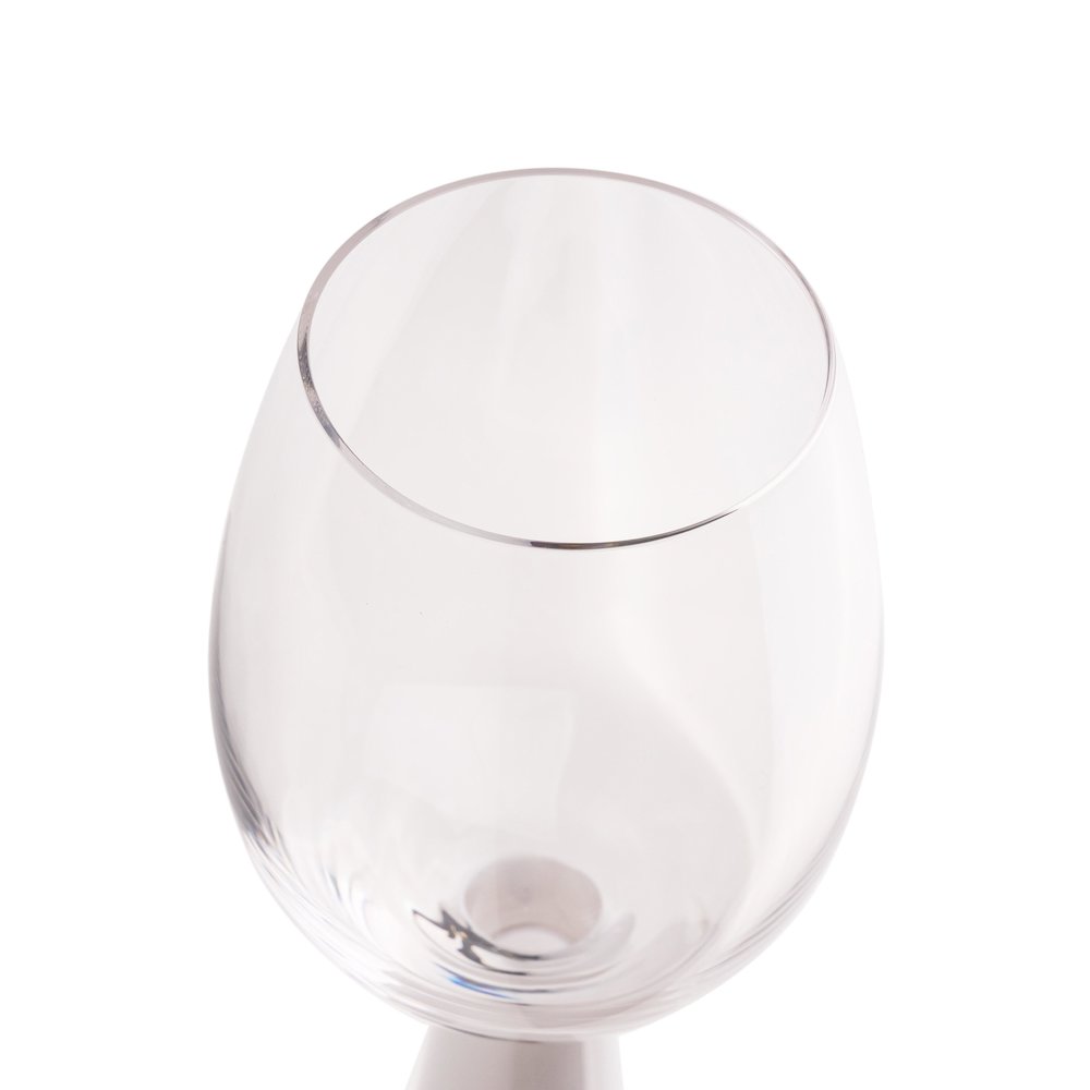 Rose White Wine Glasses - Set of 4. Picture 4