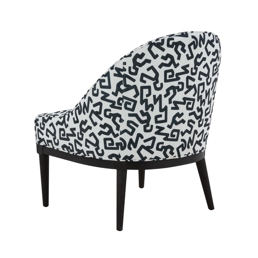 Crystal Velvet Patterned Accent Chair. Picture 6