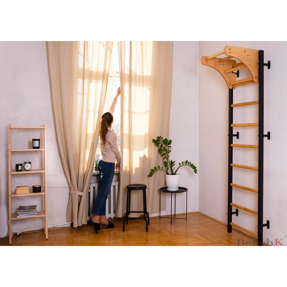 Wall bars BenchK 711B with wooden pull up bar. Picture 9