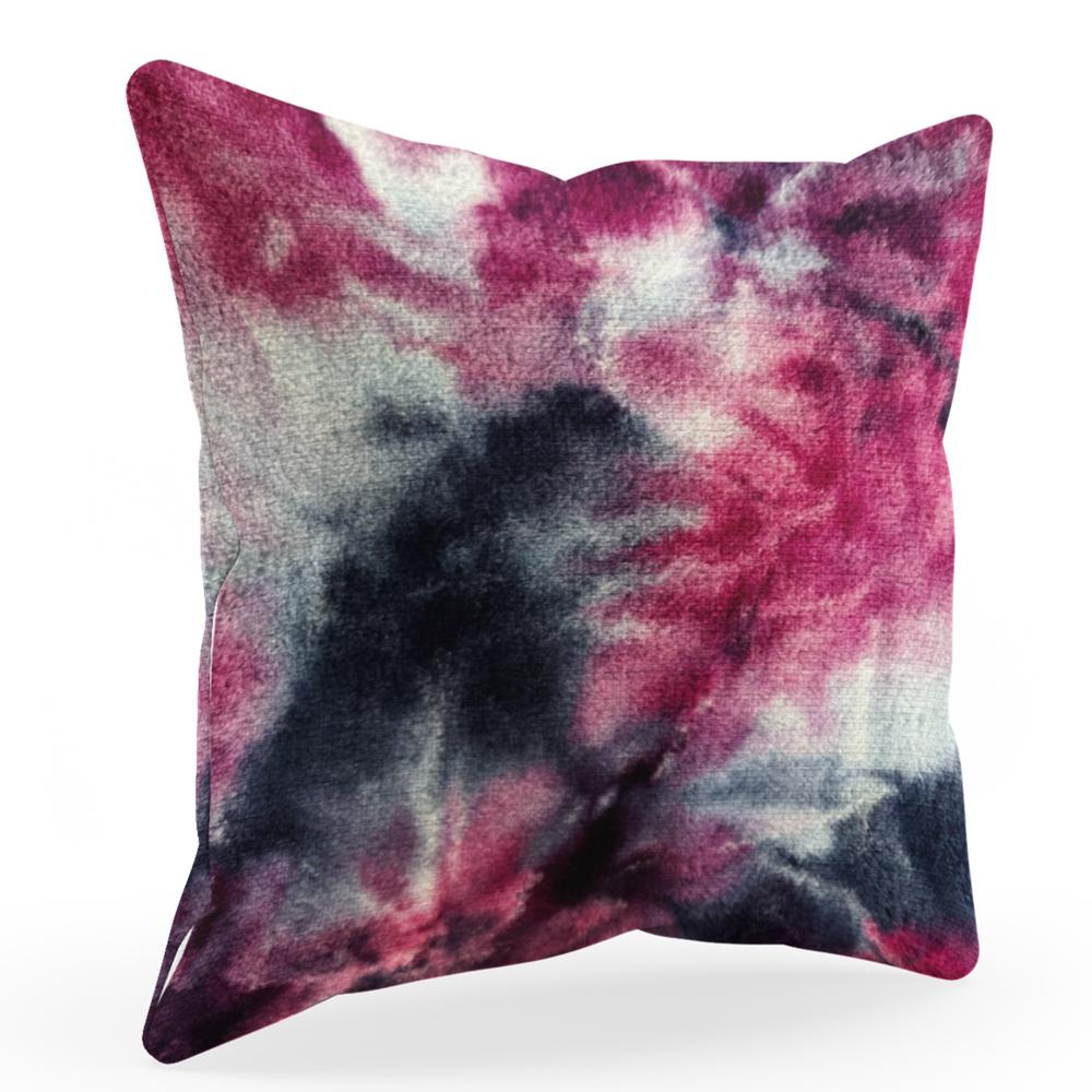 Plutus Fuchsia Purple Fureal Animal Faux Fur Luxury Throw Pillow, Double sided  18" x 18". The main picture.