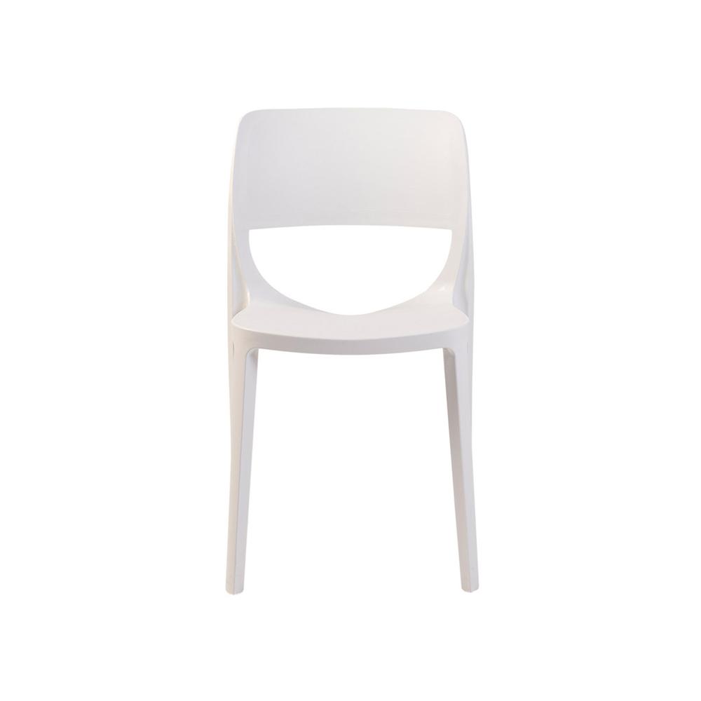 Bella Set of 4 Stackable Side Chair-White. Picture 3