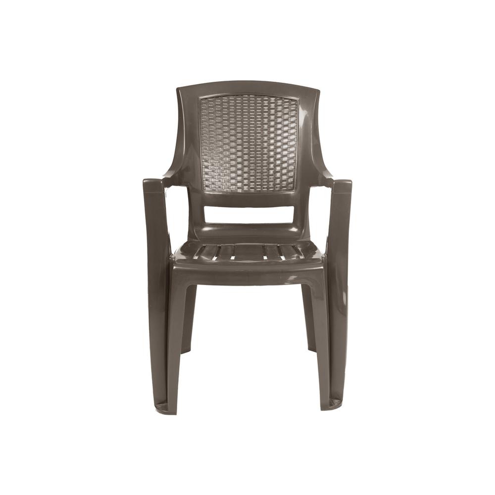 Flora Rattan Armchair-Brown. Picture 2