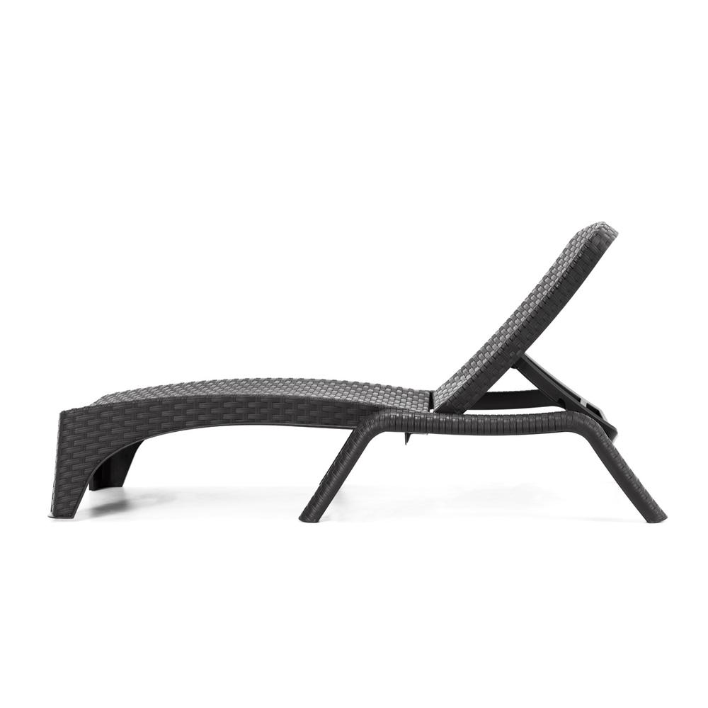 Roma Set of 2 Chaise Lounger-Anthracite. Picture 2