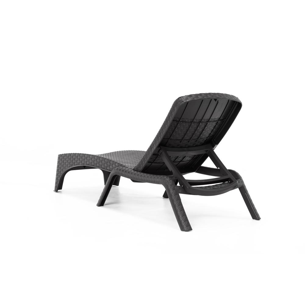 Roma Set of 2 Chaise Lounger-Anthracite. Picture 3