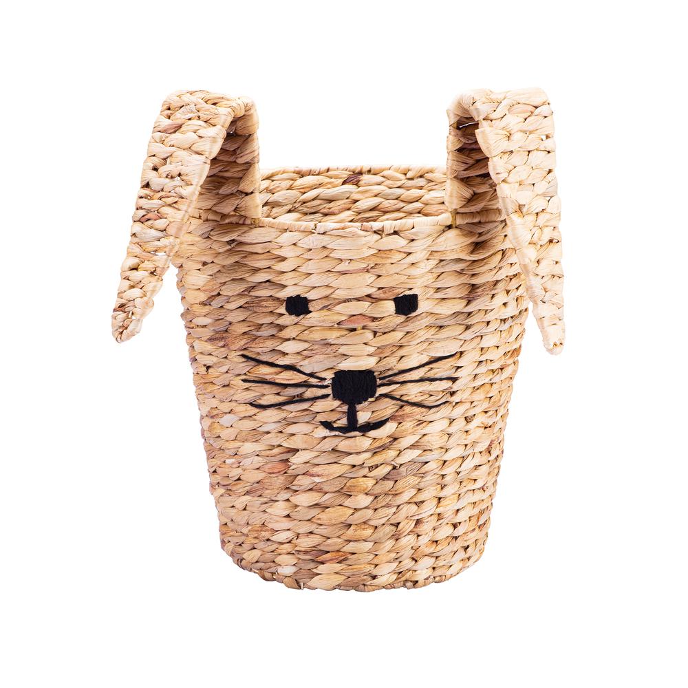 Set of Two Round Tapered Bunny Baskets - Natural. Picture 2