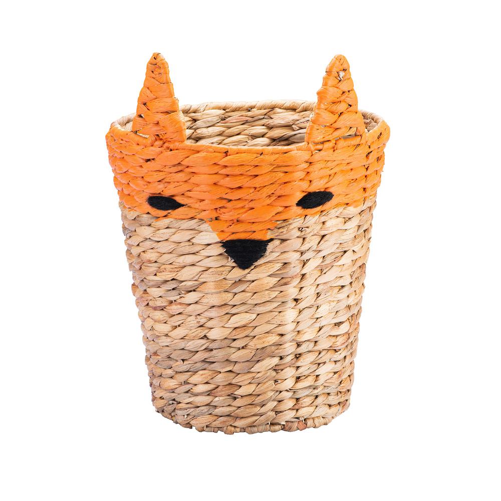 Set of Two Round Fox Baskets - Natural. Picture 3