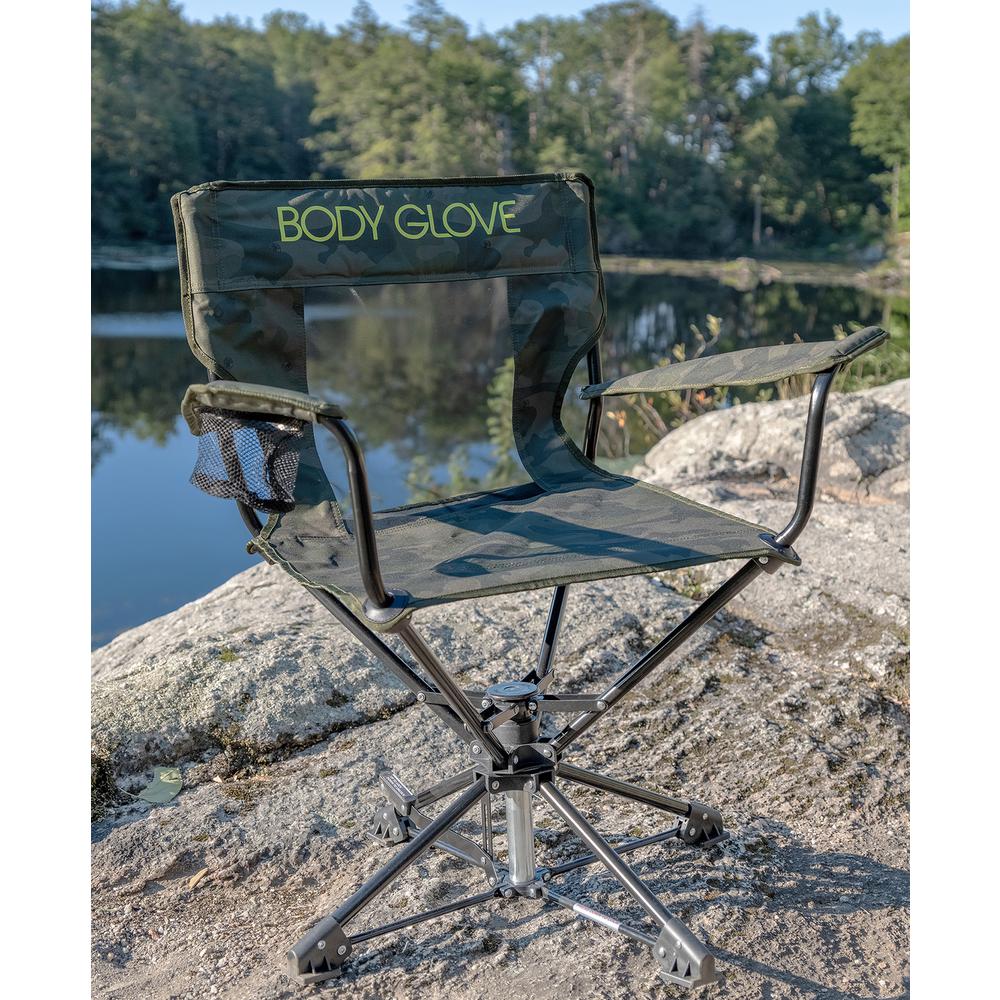 Body Glove - 360 Swivel Vista Chair - Camo. Picture 3