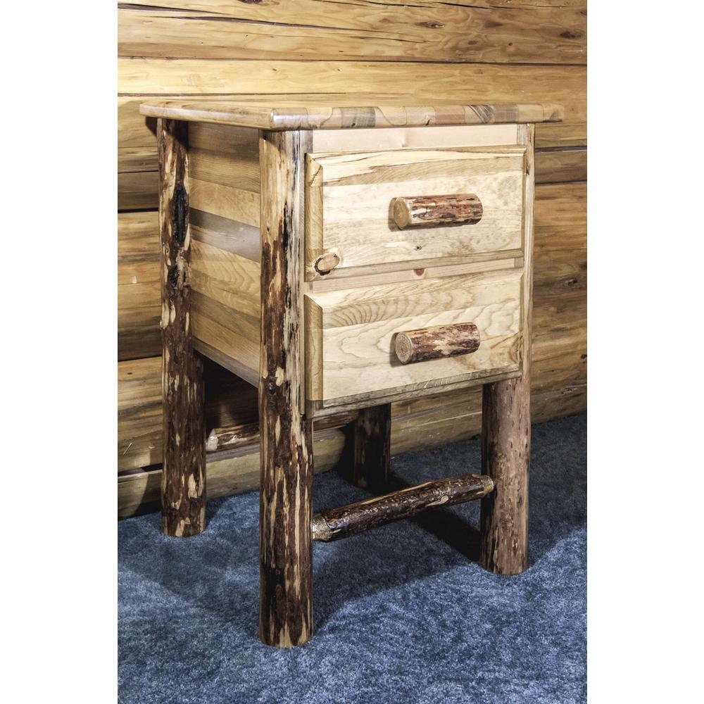 Glacier Country Collection Nightstand with 2 Drawers. Picture 4