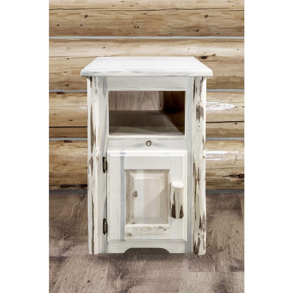 Montana Collection End Table w/ Door, Left Hinged, Ready to Finish. Picture 5