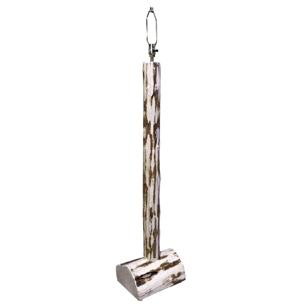 Montana Collection Floor Lamp, Clear Lacquer Finish. Picture 1