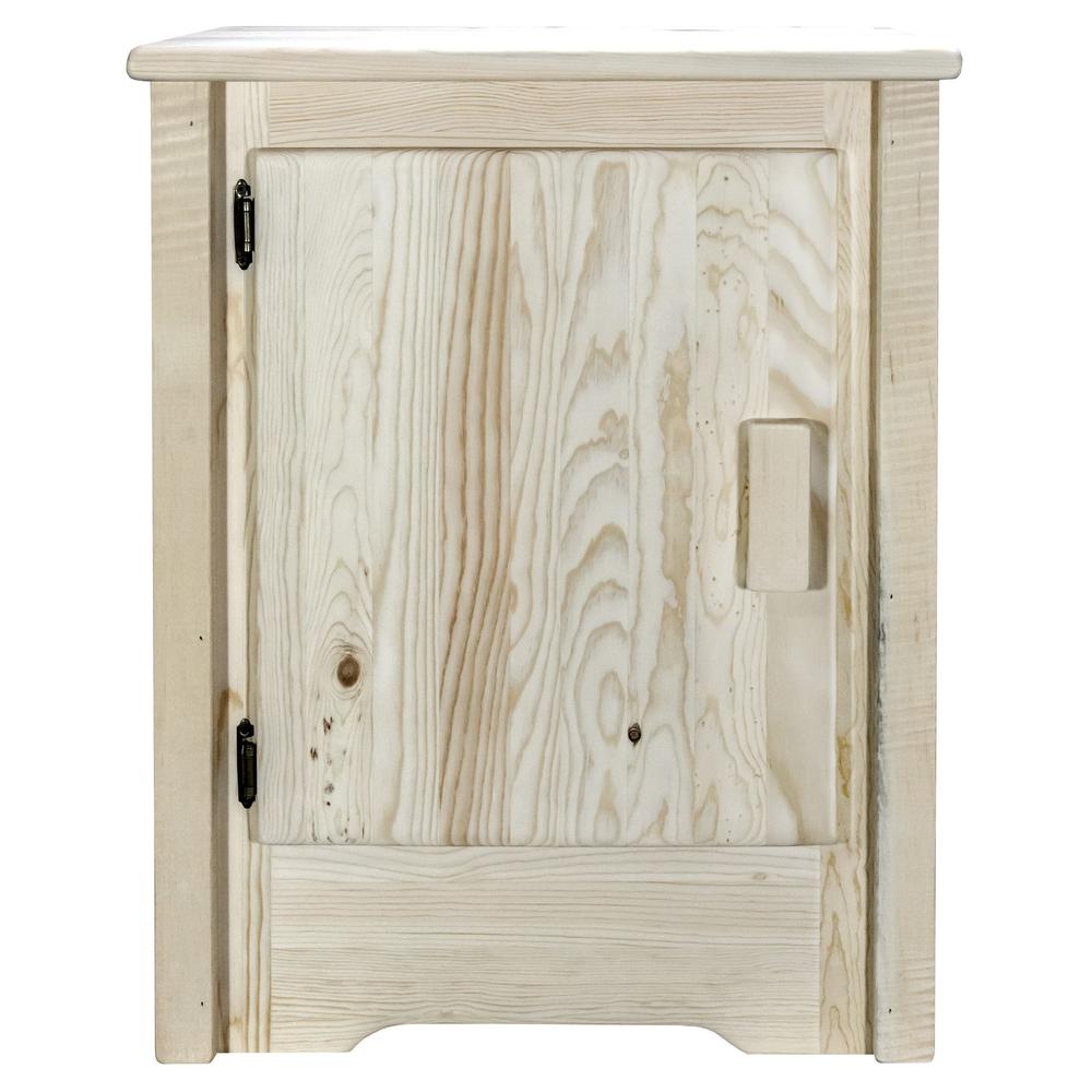 Homestead Collection Accent Cabinet, Left Hinged, Clear Lacquer Finish. Picture 2