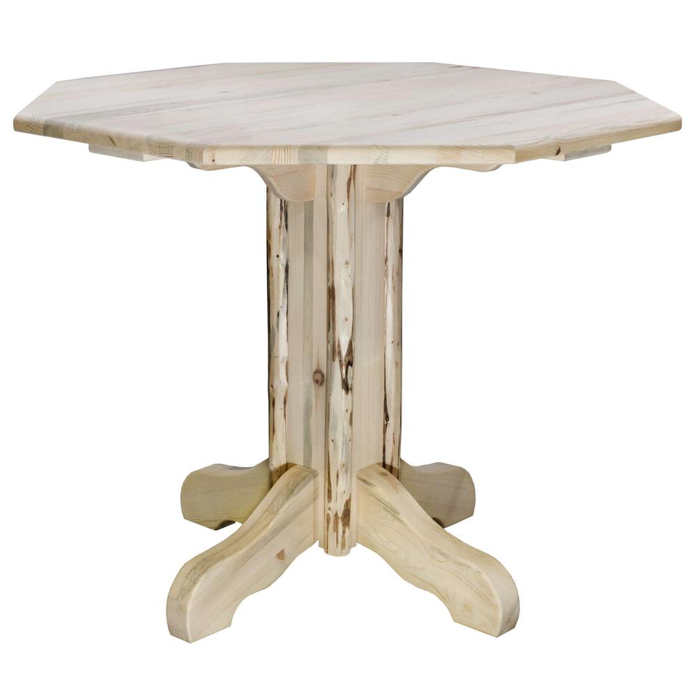 Montana Collection Pub Table, Clear Lacquer Finish. Picture 1