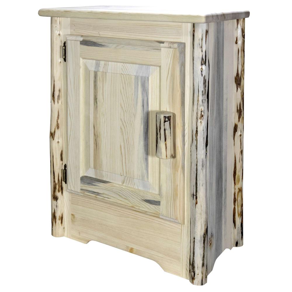 Montana Collection Accent Cabinet, Left Hinged, Clear Lacquer Finish. Picture 3