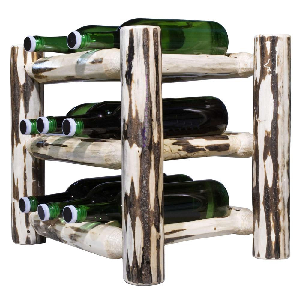 Montana Collection Countertop Wine Rack, Clear Lacquer Finish. Picture 2
