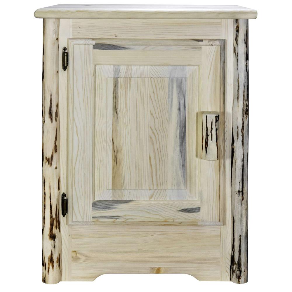 Montana Collection Accent Cabinet, Left Hinged, Clear Lacquer Finish. Picture 2