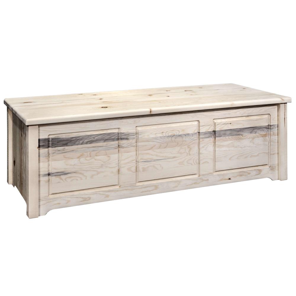 Homestead Collection Blanket Chest, Clear Lacquer Finish. Picture 1