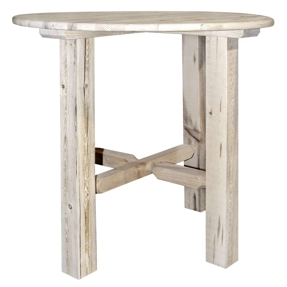 Homestead Collection Bistro Table, Clear Lacquer Finish. Picture 1