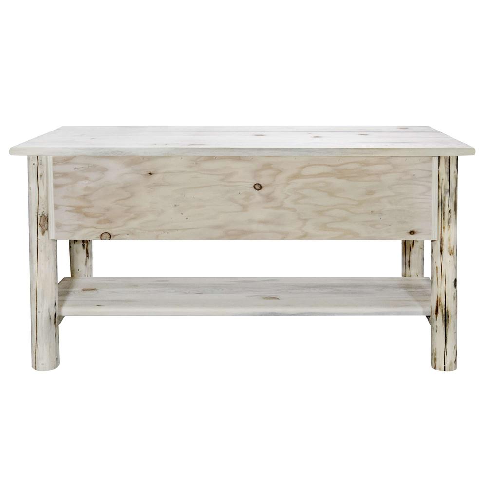 Montana Collection Console Table w/ 3 Drawers, Clear Lacquer Finish. Picture 5