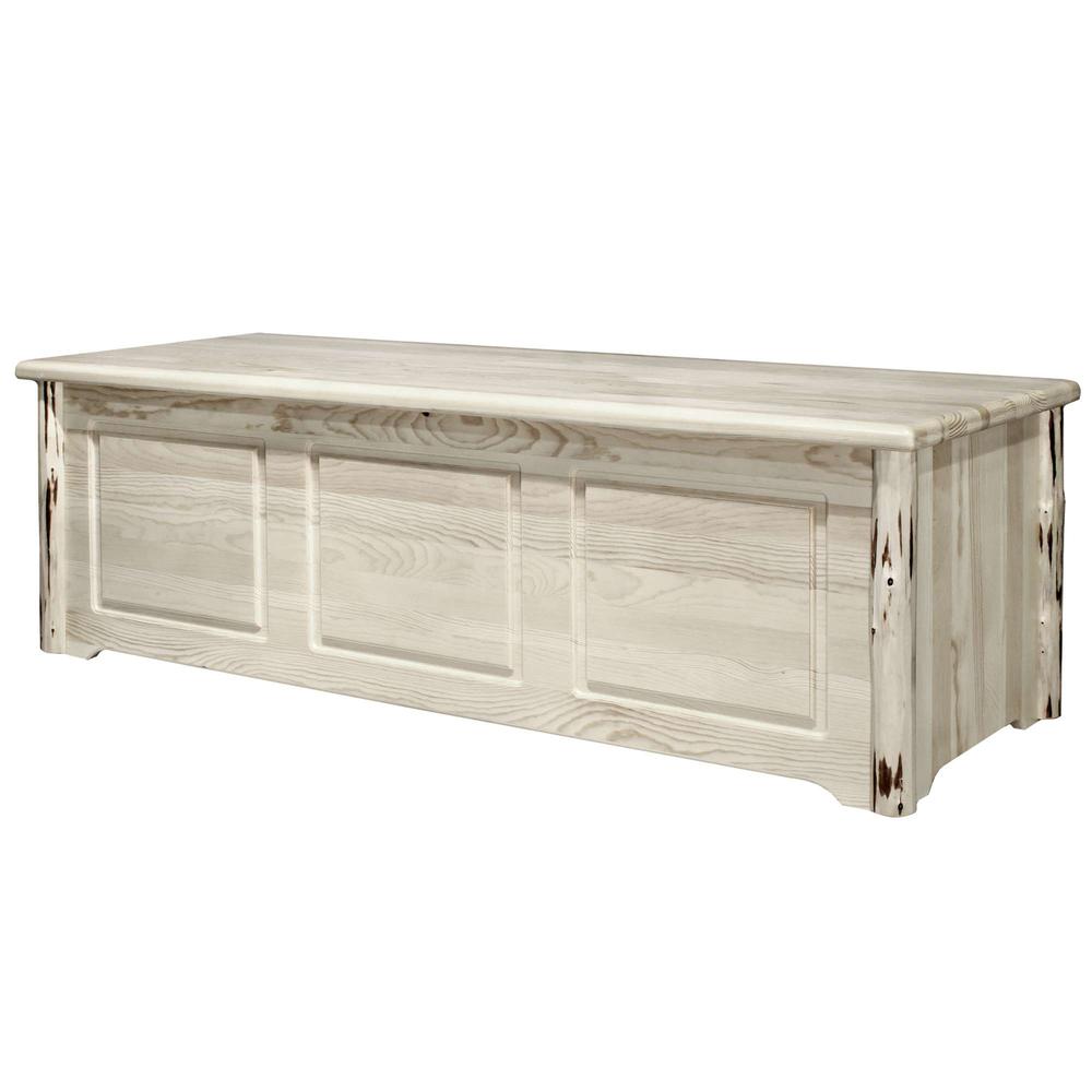 Montana Collection Blanket Chest, Clear Lacquer Finish. Picture 2