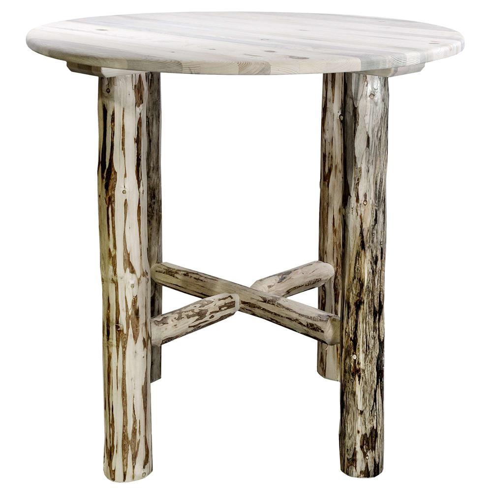 Montana Collection Bistro Table, Clear Lacquer Finish. Picture 1