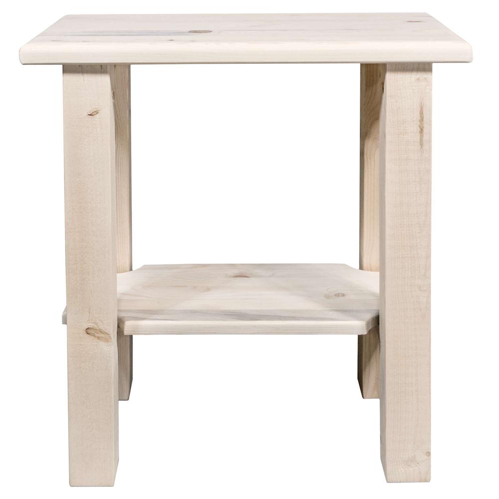 Homestead Collection Chairside Table, Clear Lacquer Finish. Picture 4