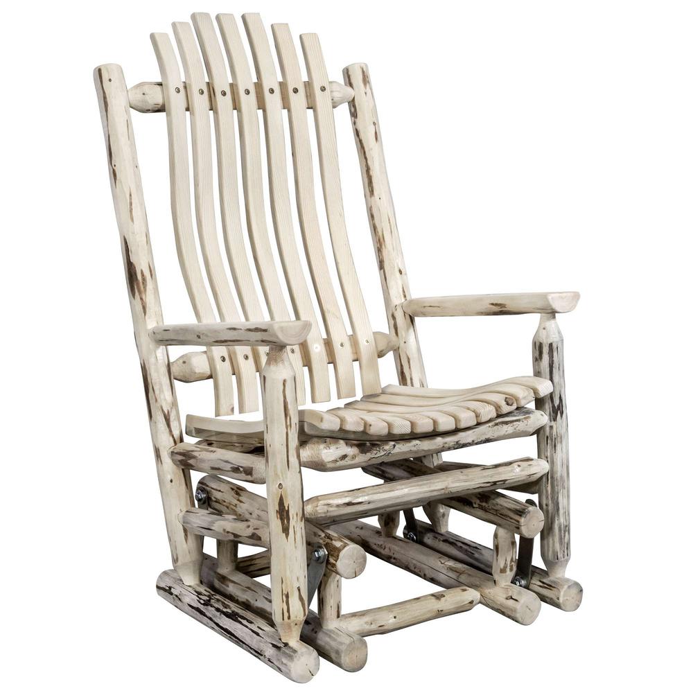 Montana Collection Glider Rocker, Clear Lacquer Finish. Picture 1