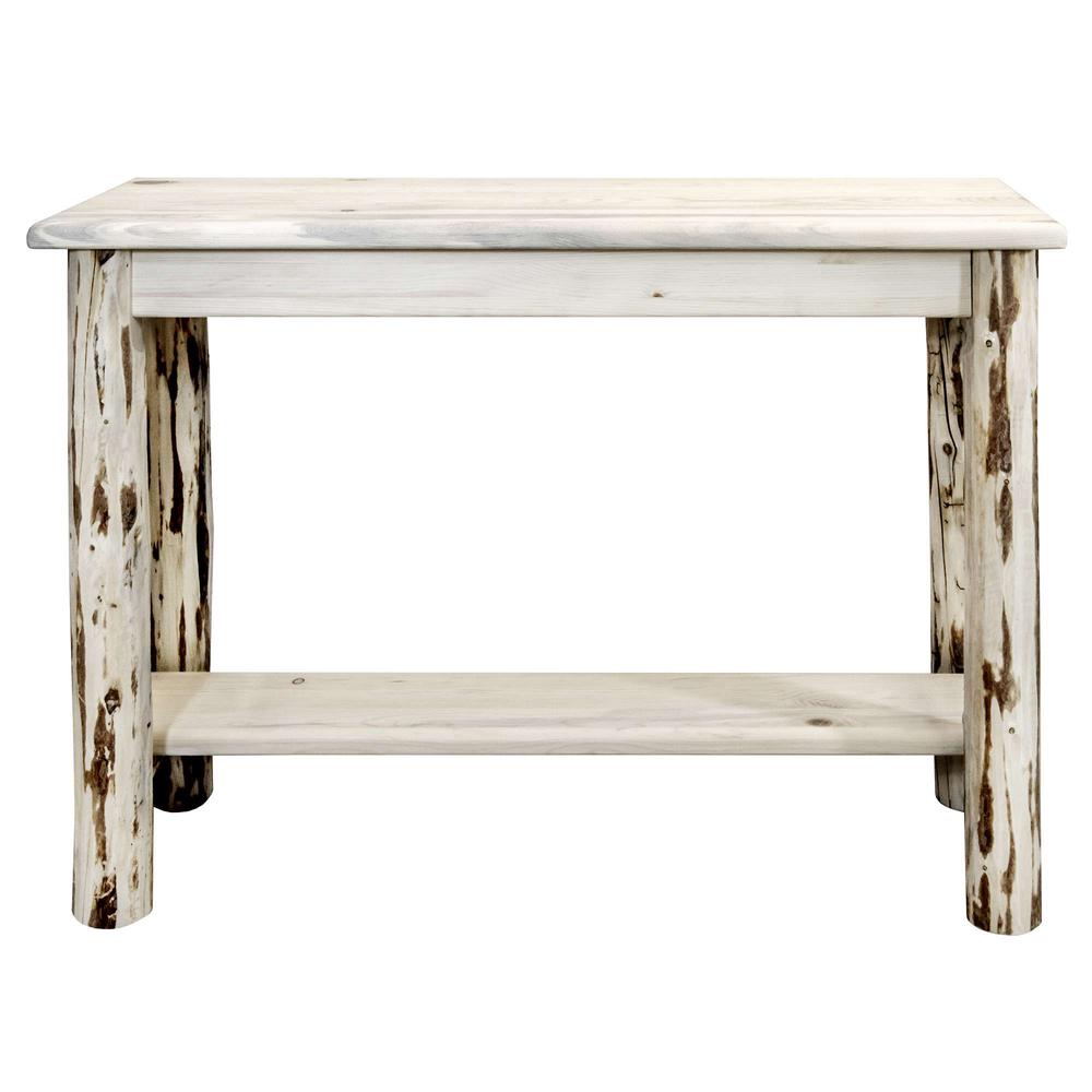 Montana Collection Console Table w/ Shelf, Clear Lacquer Finish. Picture 5